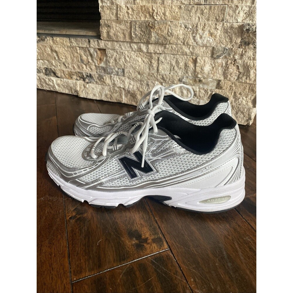 Size 13 - New Balance 740v2 White Silver Metallic Black